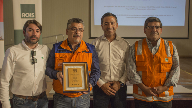 La ACHS premia a astaldi por su compromiso con la seguridad laboral