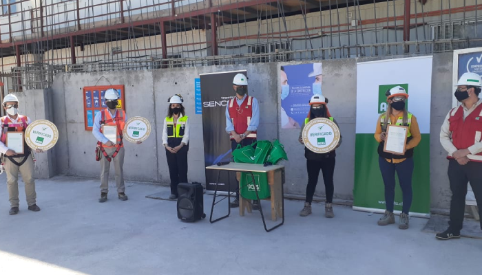 Constructora Alturas del sur recibió un reconocimiento de la ACHS por su buen desempeño en tiempos de pandemia