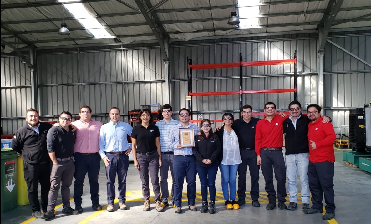 Distribuidora cummins chile s.a recibe certificación por implementación de 5s