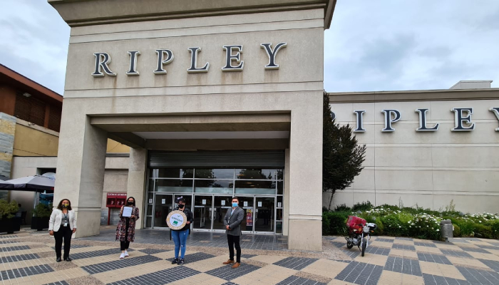 La ACHS otorga reconocimiento a Ripley San Bernardo por su compromiso con la seguridad y salud laboral en tiempos de pandemia