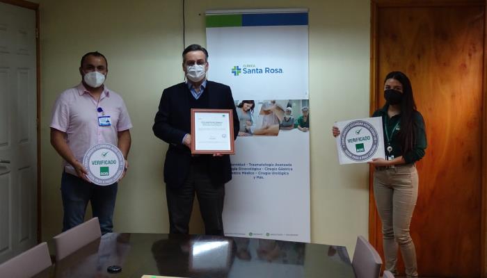 Asociación Chilena de Seguridad entrega Sello COVID-19 ACHS a Clínica Santa Rosa