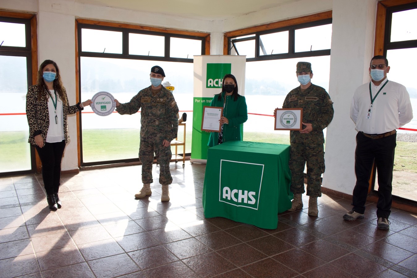 La ACHS entrega Sello COVID-19 a la División de Bienestar del Ejército de Chile