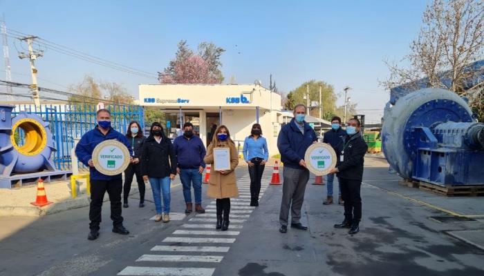 KSB Chile es reconocida por su trabajo preventivo y recibe el Sello COVID-19 ACHS