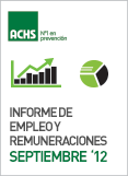 Informe de Empleo y Remuneraciones ACHS Septiembre 2012